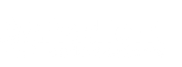 Radient Academy White Logo